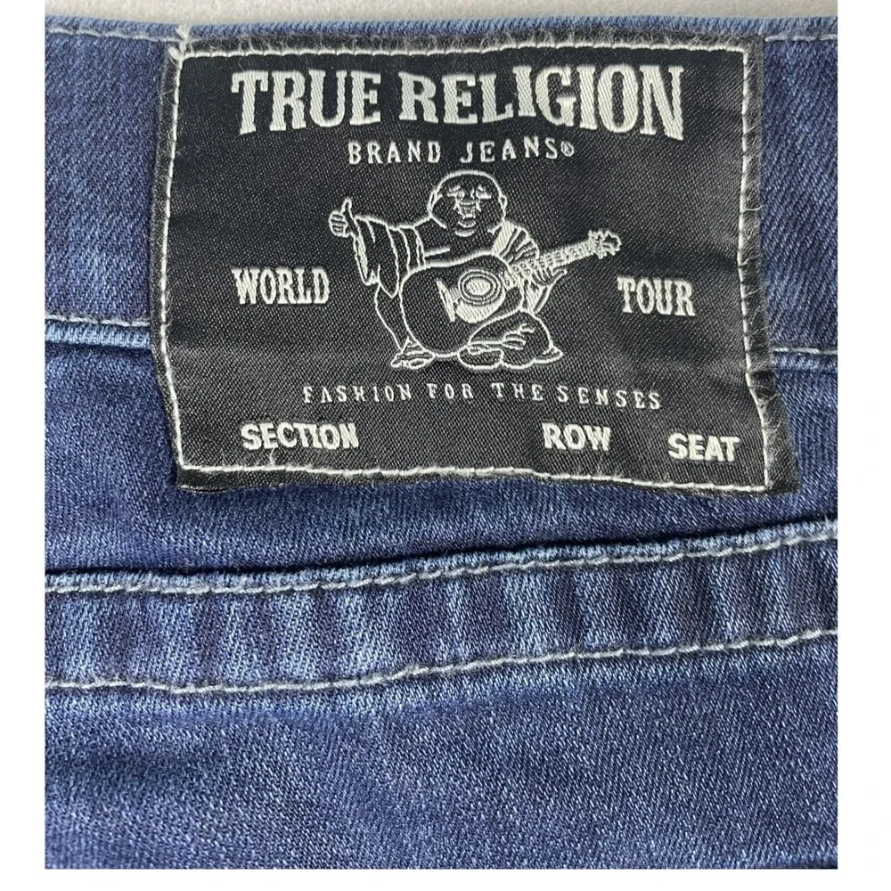 True Religion Jeans Mens 36 Blue Rocco Relaxed‎ Skinny Indigo Denim Five Pocket